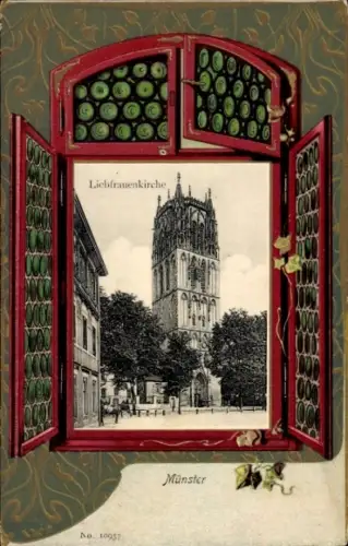 Passepartout Ak Münster in Westfalen, Liebfrauenkirche