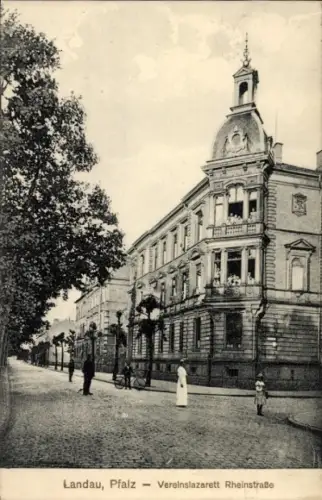 Ak Landau in der Pfalz, Vereinslazarett Rheinstraße