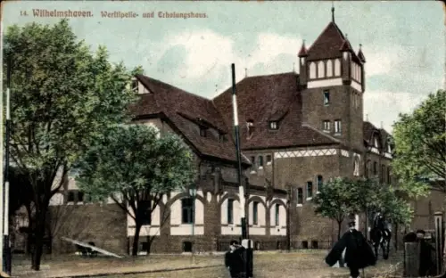 Ak Wilhelmshaven an der Nordsee, Werftspeise- und Erholungshaus