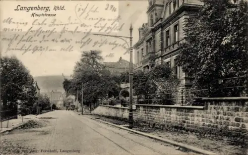 Ak Langenberg Velbert im Rheinland, Hauptstraße