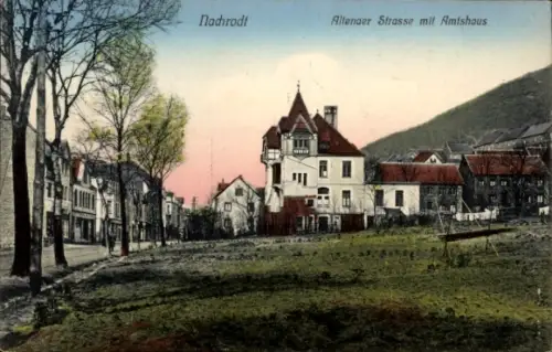 Ak Nachrodt Wiblingwerde im Sauerland, Altenaer Straße, Amtshaus