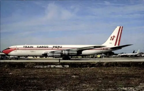 Ak Flugzeug Boeing 707, Train Cargo Peru