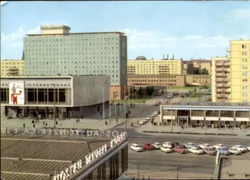 Ak Berlin Mitte, Karl Marx Allee, Hotel Berolina, Kino