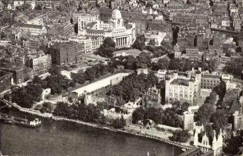 Ak London City England, Luftbild