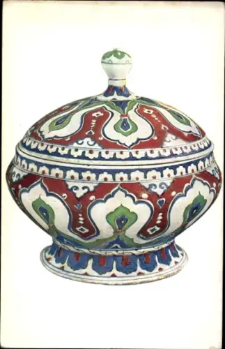 Ak Musée du Louvre, Vase mit Deckel Klein-Asien