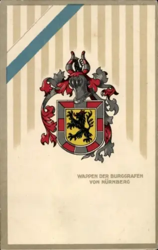 Wappen Ak Burggrafschaft Nürnberg, Stadtwappen