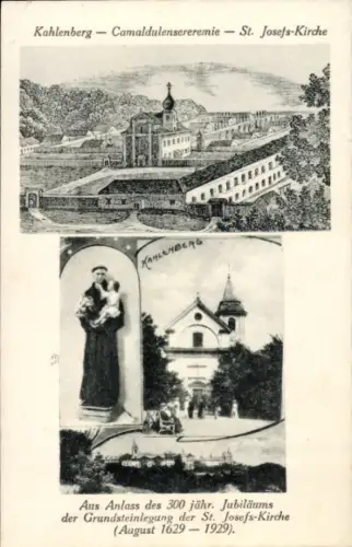 Ak Wien 19 Döbling Österreich, Kahlenberg, Camaldulensereremie, St. Josefs-Kirche