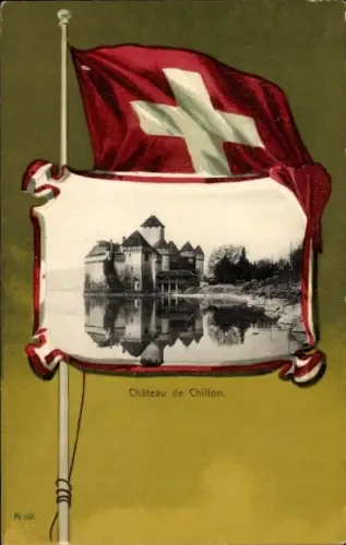 Passepartout Ak Chillon Montreux Kanton Waadt, Schloss