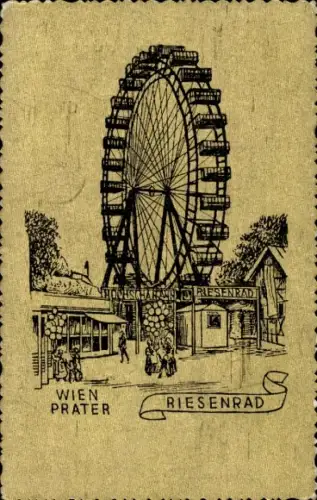 Künstler Ak Wien 2 Leopoldstadt, Prater, Riesenrad