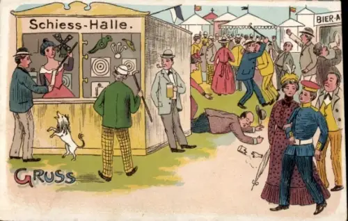 Litho Kirmes, Schießhalle