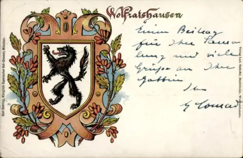 Wappen Ak Wolfratshausen in Oberbayern, Stadtwappen