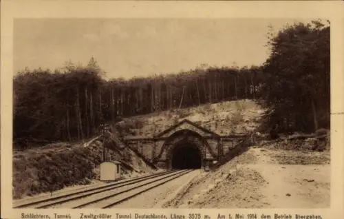 Ak Schlüchtern in Hessen, Tunneleingang