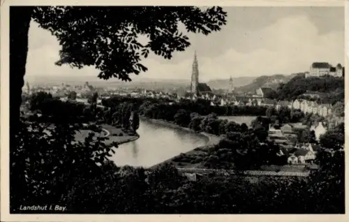 Ak Landshut in Niederbayern, Panorama