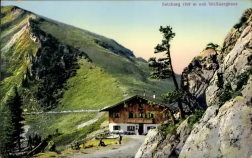 Ak Rottach Egern im Kreis Miesbach Oberbayern, Setzberg und Wallberghaus