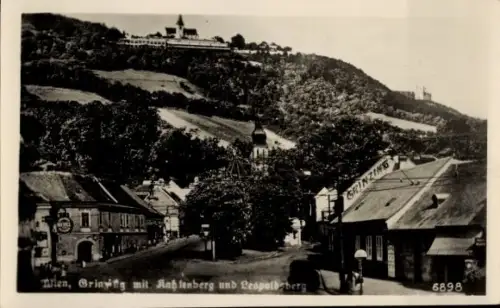 Ak Wien 19 Döbling Grinzing, Kahlenberg, Leopoldsberg