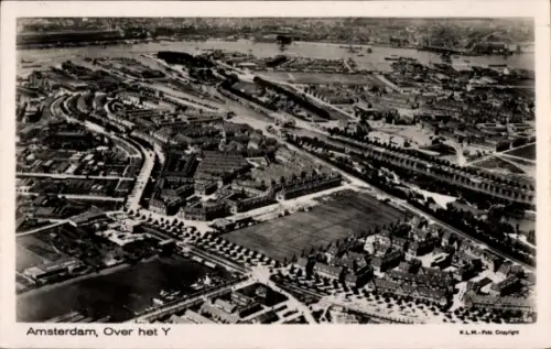 Ak Amsterdam Nordholland Niederlande, Luftaufnahme, Y