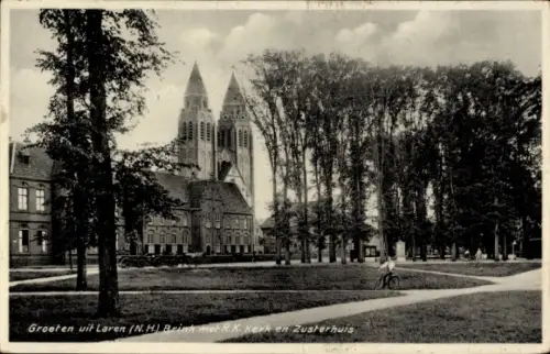 Ak Laren Nordholland Niederlande,  R.K. Kirche, Zusterhuis