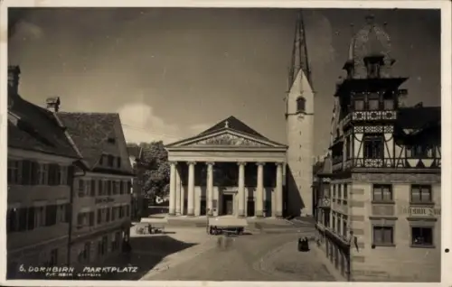 Ak Dornbirn in Vorarlberg, Marktplatz