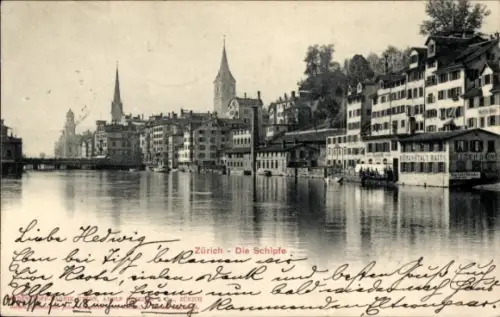Ak Zürich Stadt Schweiz, Die Schipfe