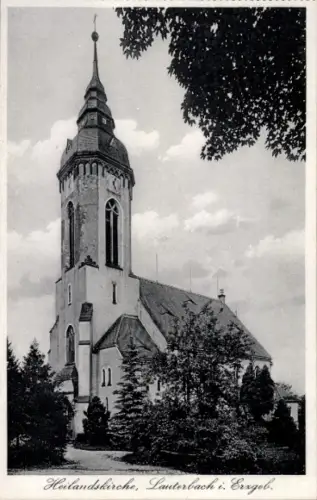 Ak Lauterbach Marienberg im Erzgebirge, Heilandskirche