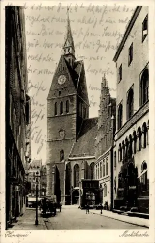 Ak Hannover in Niedersachsen, Marktkirche