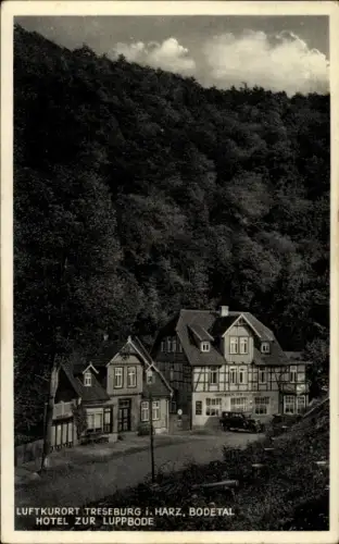 Ak Treseburg Thale im Harz, Bodetal, Hotel zur Luppbode