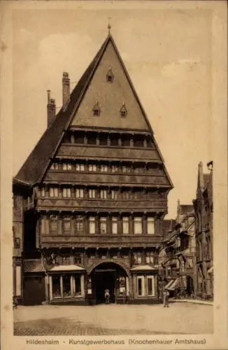 Ak Hildesheim in Niedersachsen,  Kunstgewerbehaus, Knochenhauer Amtshaus