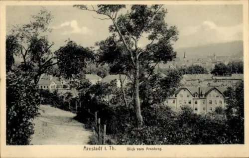 Ak Arnstadt in Thüringen, Blick auf  Bäume, Häuser, Landschaft