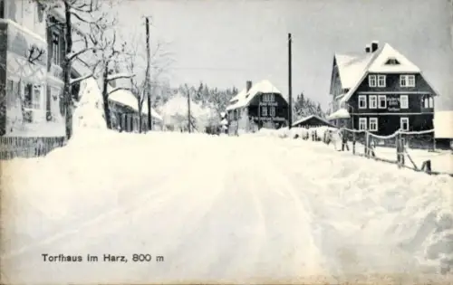 Ak Torfhaus Altenau Schulenberg Clausthal Zellerfeld im Oberharz, Wulferts Hotel, Winter
