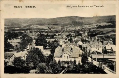 Ak Tambach Dietharz in Thüringen, Blick vom Sanatorium