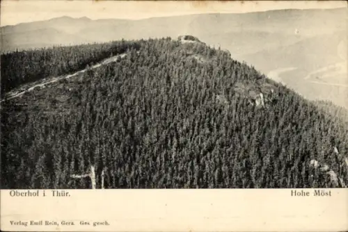 Ak Oberhof im Thüringer Wald, Landschaftsaufnahme, Hohe Möst, Waldgebiet, Verlag Emil Rein, Gera