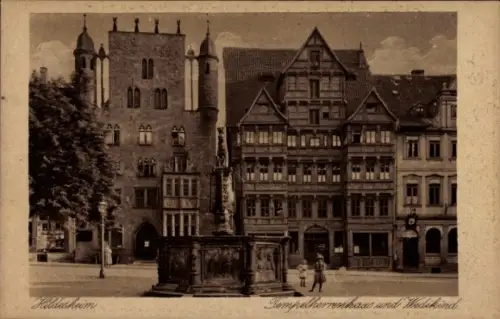 Ak Hildesheim in Niedersachsen, Tempelherrenhaus und Wedekind