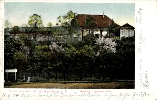 Ak Almrich Naumburg an der Saale, Gasthaus zum goldenen Adler