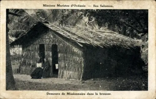 Ak Salomoninseln Ozeanien, Demeure de Missionaire dans la brousse