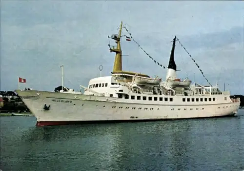 Ak Seebäderfährschiff MS Helgoland, Baujahr 1972