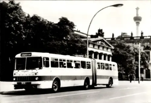 Ak Berlin, Ikarus 180, Gelenkomnibus der Berliner Verkehrs AG BVG, Baujahr ab 1966, 750 Jahrfeier