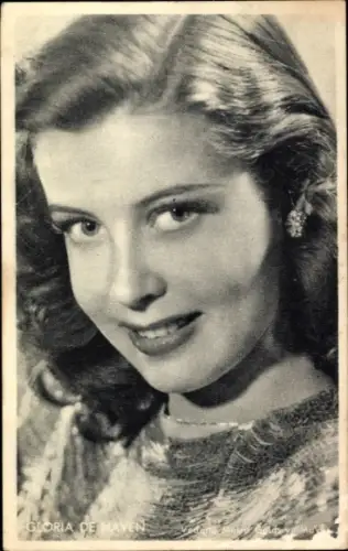 Ak Schauspielerin Gloria de Haven, Portrait