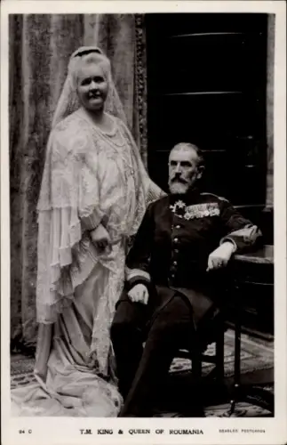 Ak Elisabeth zu Wied, Königin von Rumänien, König Carol I. von Rumänien, Karl I.