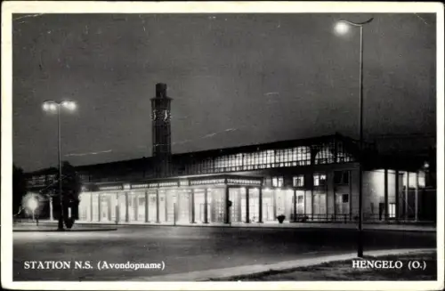 Ak Hengelo Overijssel Niederlande, Station