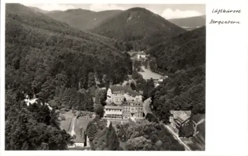 Ak Bad Bergzabern an der Weinstraße Pfalz, Luftkurort  Landschaft mit Wäldern und Gebäuden