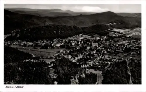 Ak Dahn in der Pfalz, Fliegeraufnahme