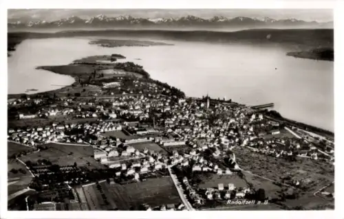 Ak Radolfzell am Bodensee, Luftaufnahme