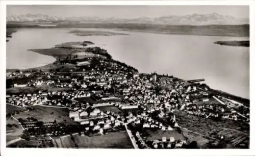 Ak Radolfzell am Bodensee, Luftaufnahme