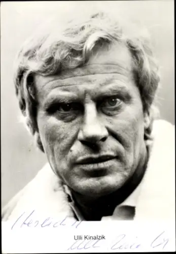 Ak Schauspieler Ulli Kinalzik, Portrait, Autogramm