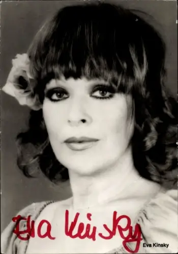 Ak Schauspielerin Eva Kinsky, Portrait, Autogramm