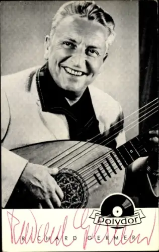Ak Sänger Richard Germer, Portrait, Polydor