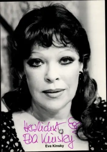 Ak Schauspielerin Eva Kinsky, Portrait, Autogramm