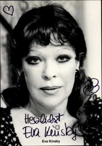Ak Schauspielerin Eva Kinsky, Portrait, Autogramm