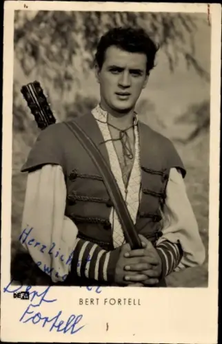 Ak Schauspieler Bert Fortell, Portrait, Gitarre