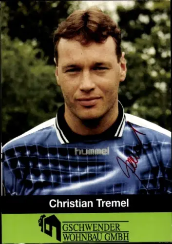 Autogrammkarte Fußballer Christian Tremel, 1. FC 05 Schweinfurt, Autogramm